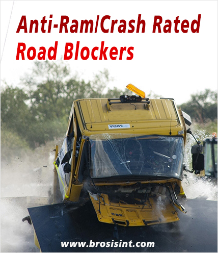 Anti-Ram Road Blockers Crash Rated Road Blockers Hydraulic Pneumatic Rising Bollards